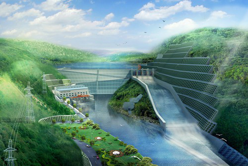 三角镇老挝南塔河1号水电站项目